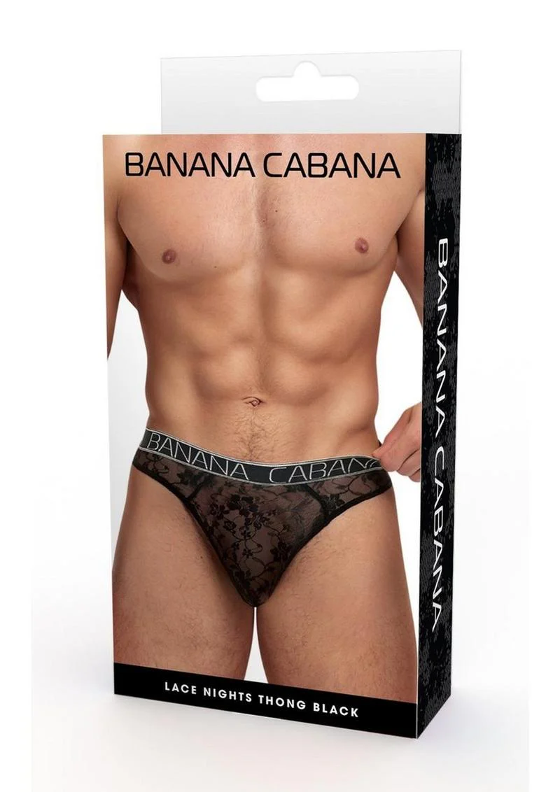 Banana Cabana Lace Nights Thong - Image 8