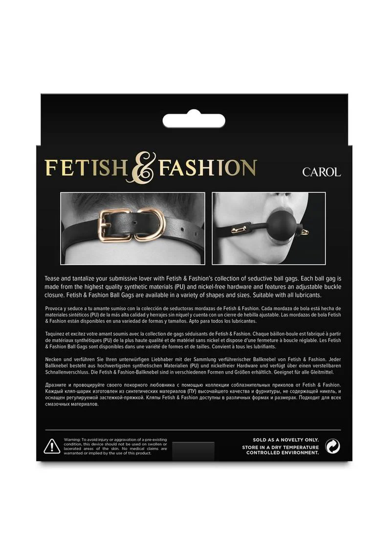 Fetish and Fashion Carol Silicone Ball Gag - Image 3