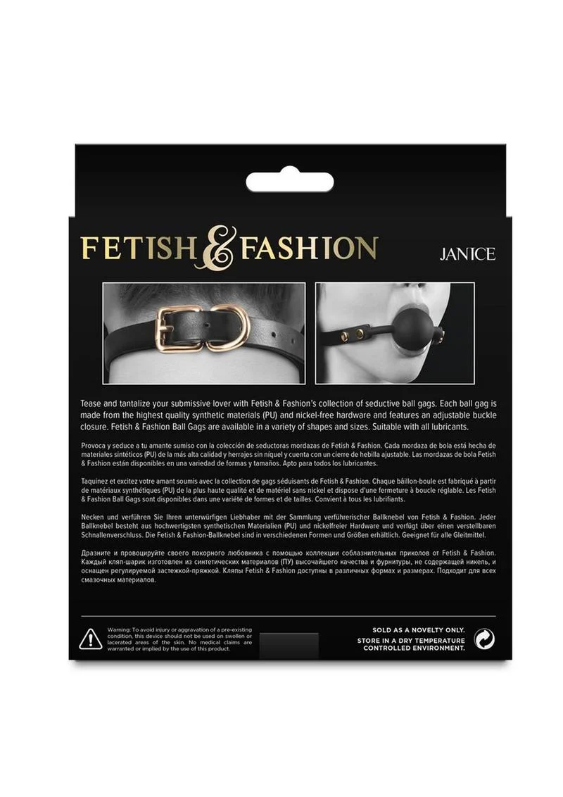 Fetish and Fashion Janice Ball Gag - Image 3