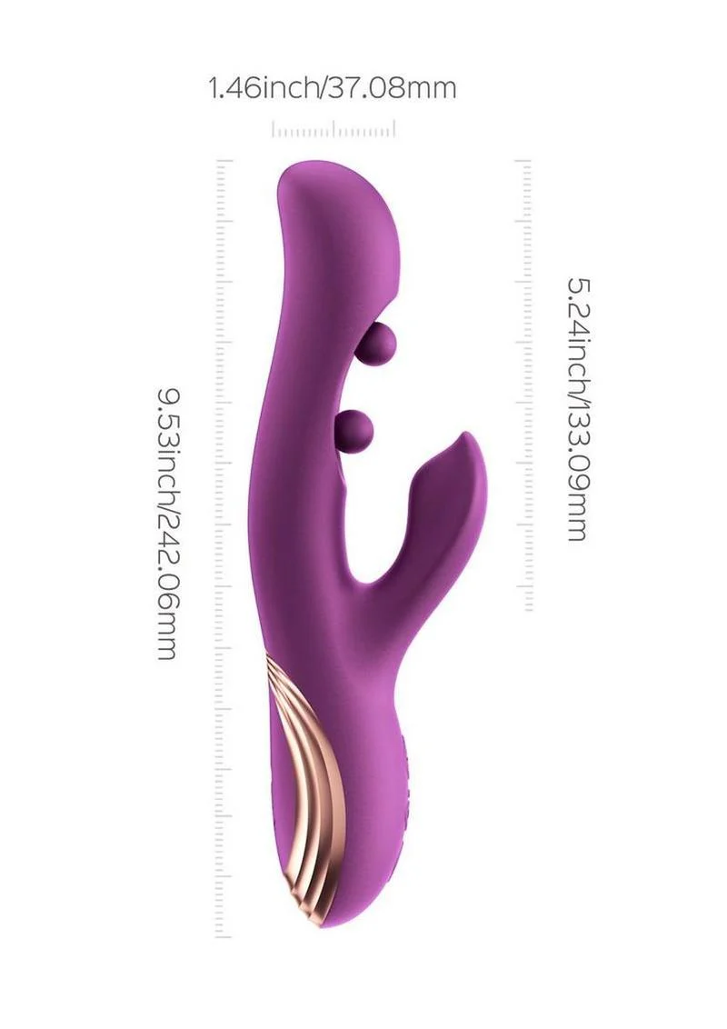Gem Pressure Sensing App-Controlled Twin Balls Rabbit Vibrator - Image 7