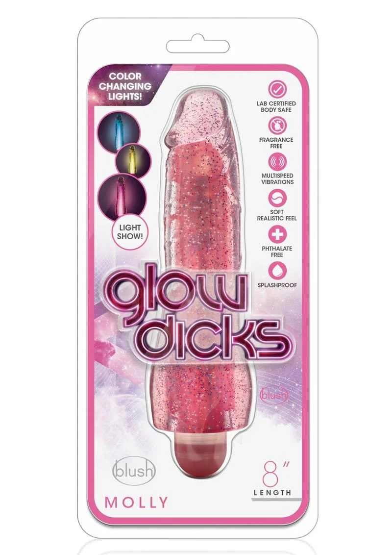 Glow Dicks Molly Glitter Vibrator - Image 3