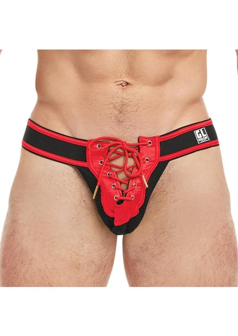Goal Line Lace-Up Jockstrap - Image 4