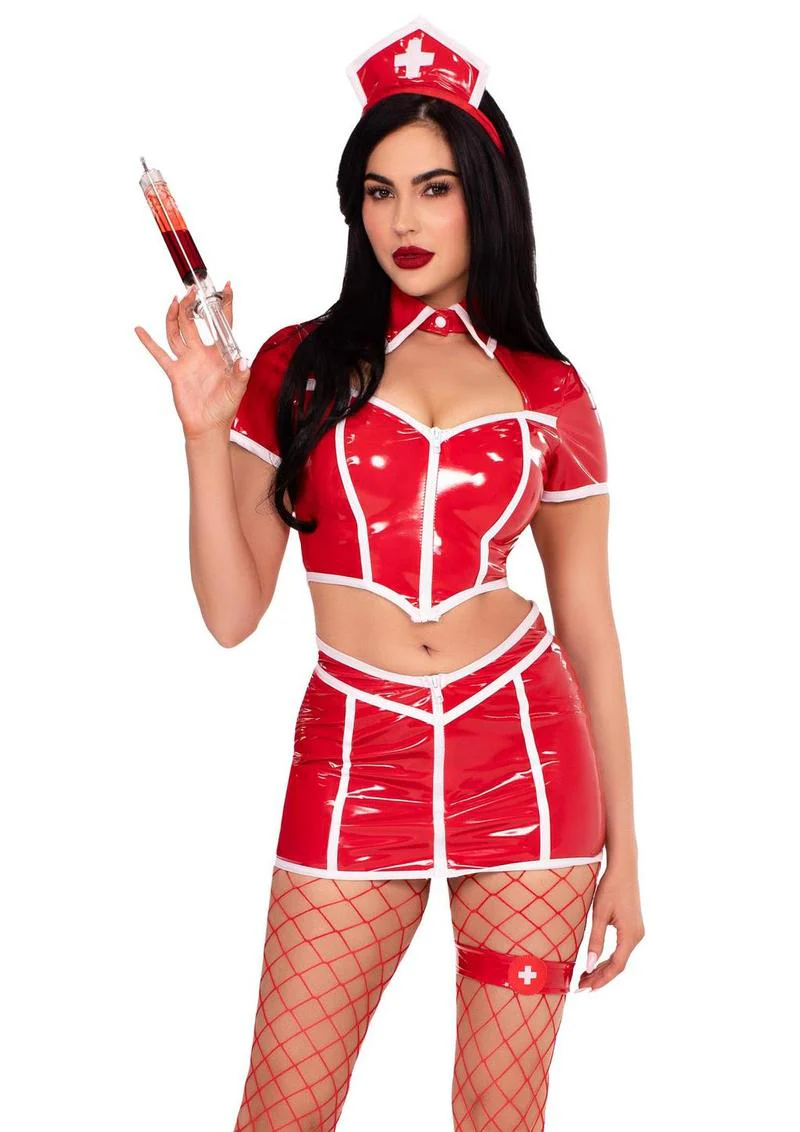Leg Avenue Red Alert Nurse Costume - Image 5