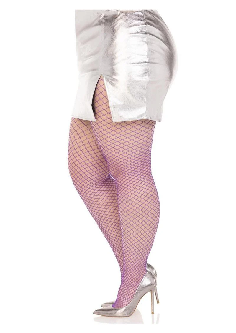 Leg Avenue Spandex Industrial Net Tights - 1x-2x - Image 10