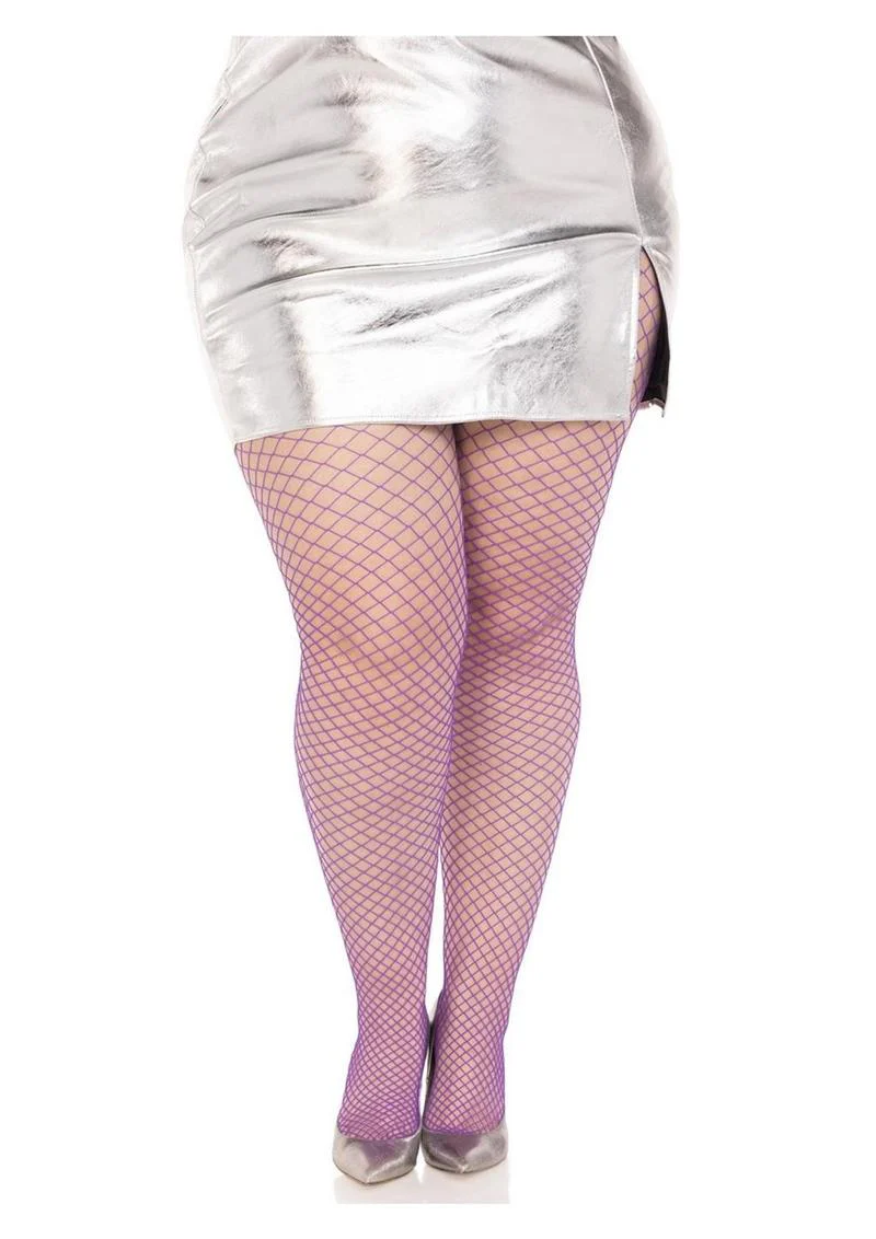 Leg Avenue Spandex Industrial Net Tights - 1x-2x - Image 3