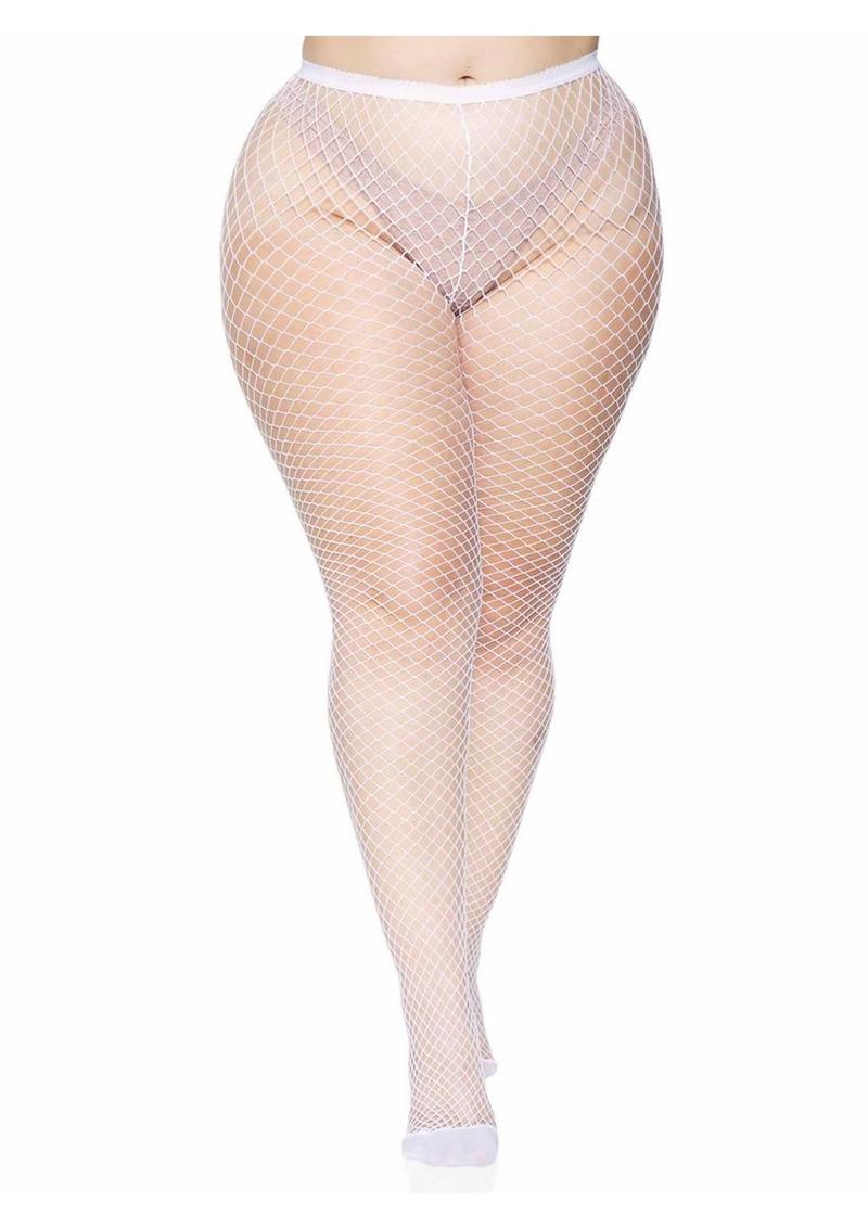 Leg Avenue Spandex Industrial Net Tights - 1x-2x - Image 7