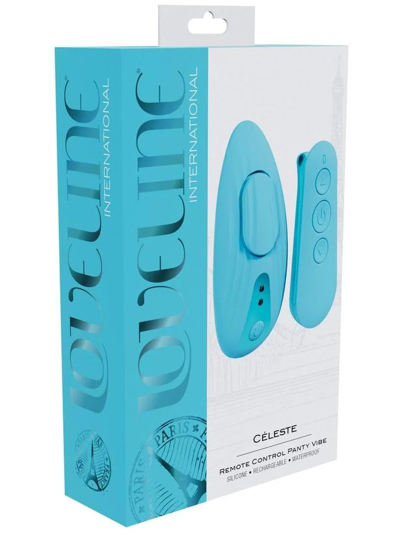 Loveline Celeste Rechargeable Silicone Panty Vibe with Remote - Image 3