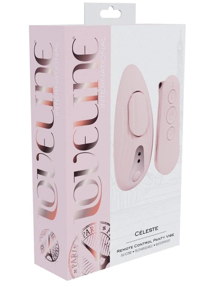 Loveline Celeste Rechargeable Silicone Panty Vibe with Remote - Image 5
