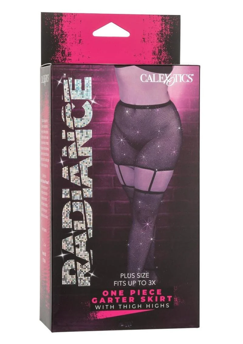 Radiance One Piece Garter Skirt with Thigh Highs - Image 3