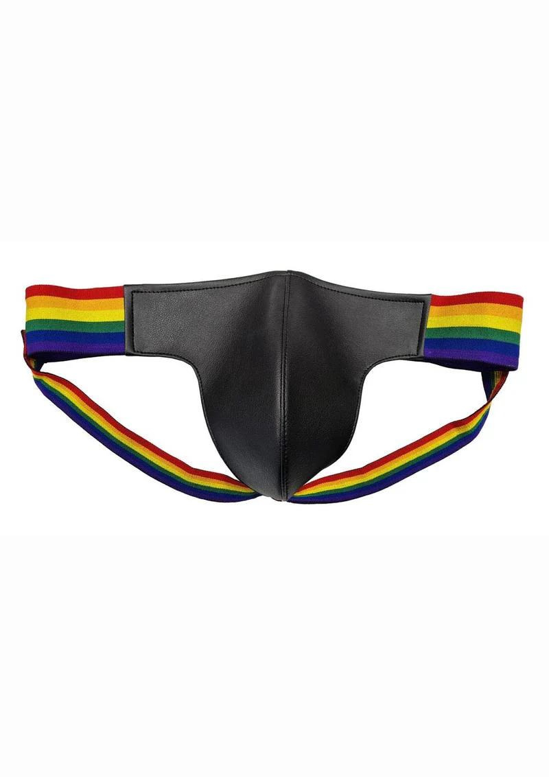 Rouge Leather Jock with Pride Stripes - Image 4