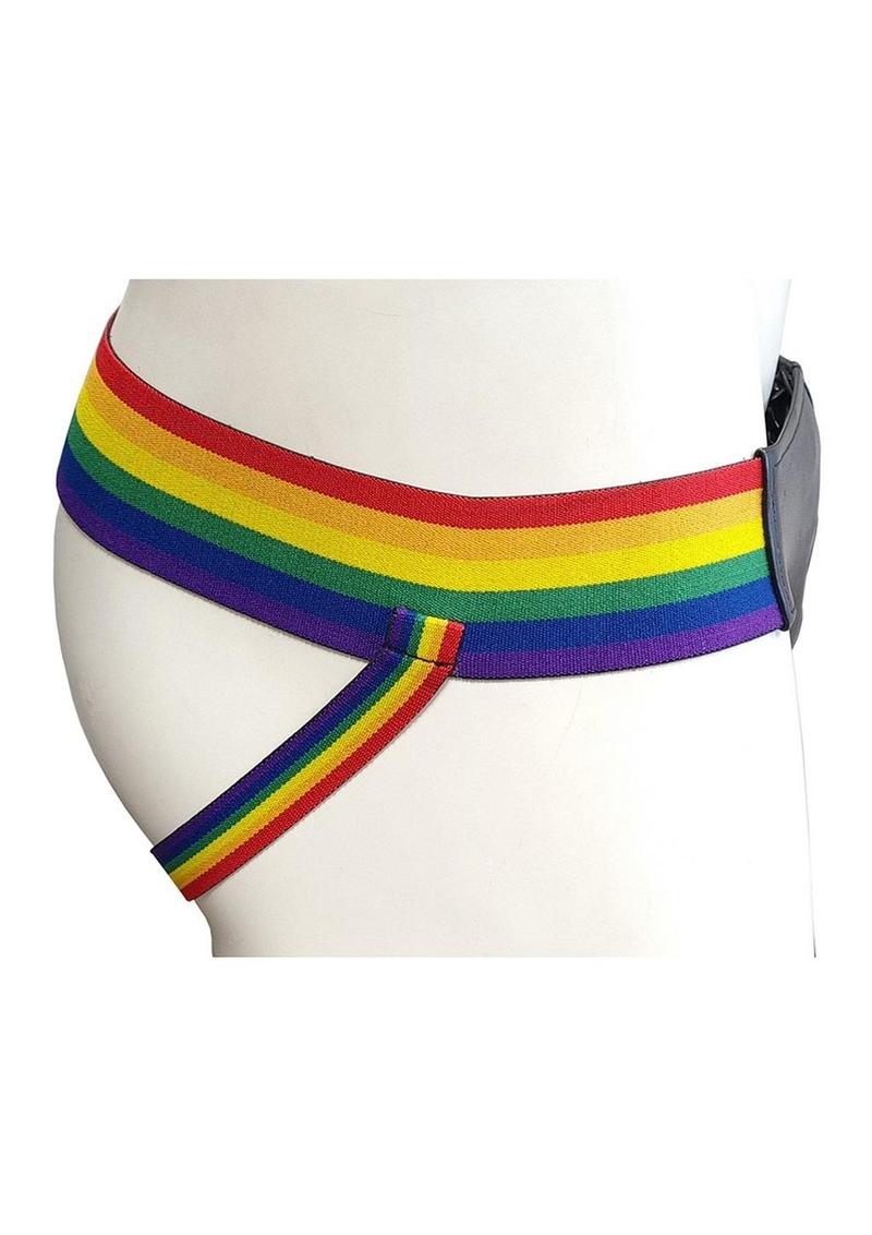 Rouge Leather Jock with Pride Stripes - Image 9