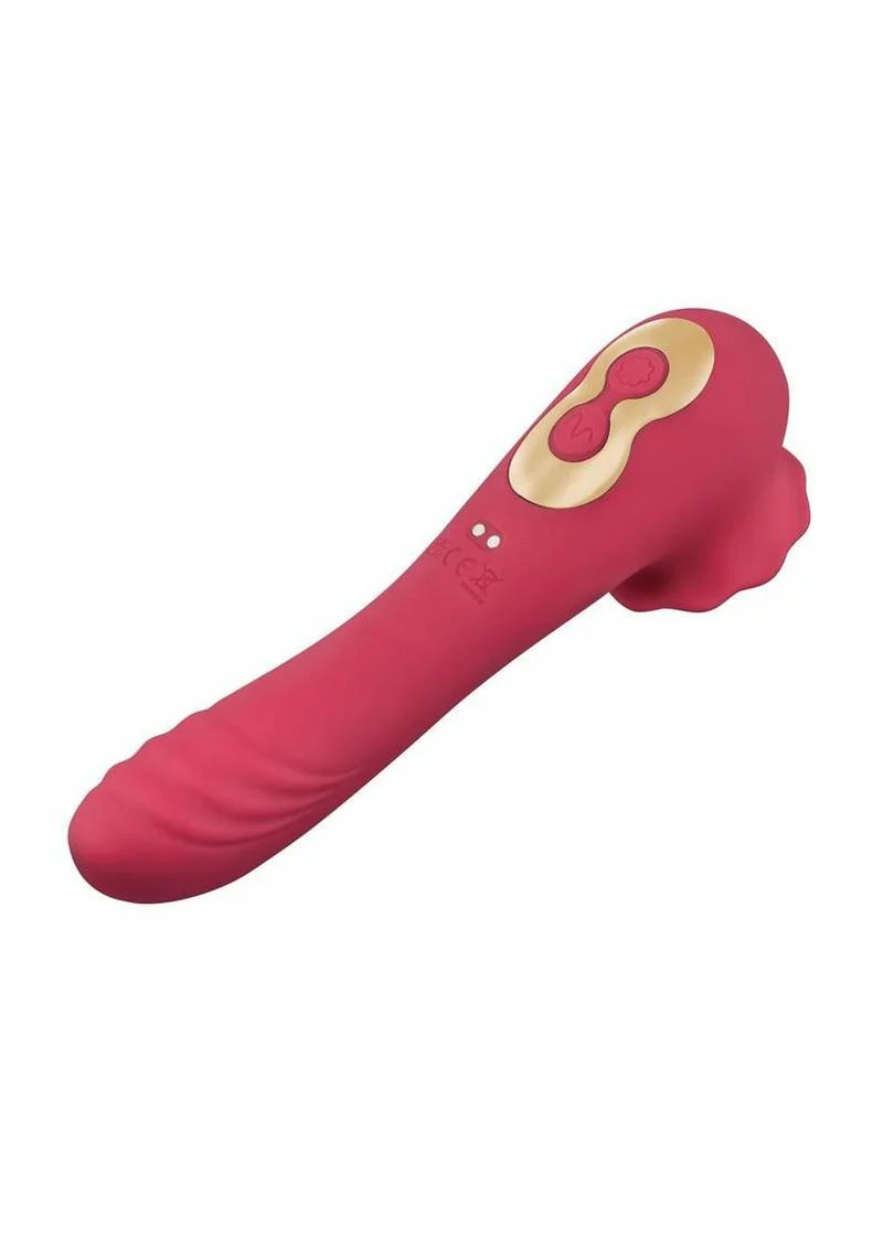 Secret Kisses Rosegasm Quake Rechargeable Silicone Dual Vibe - Image 3
